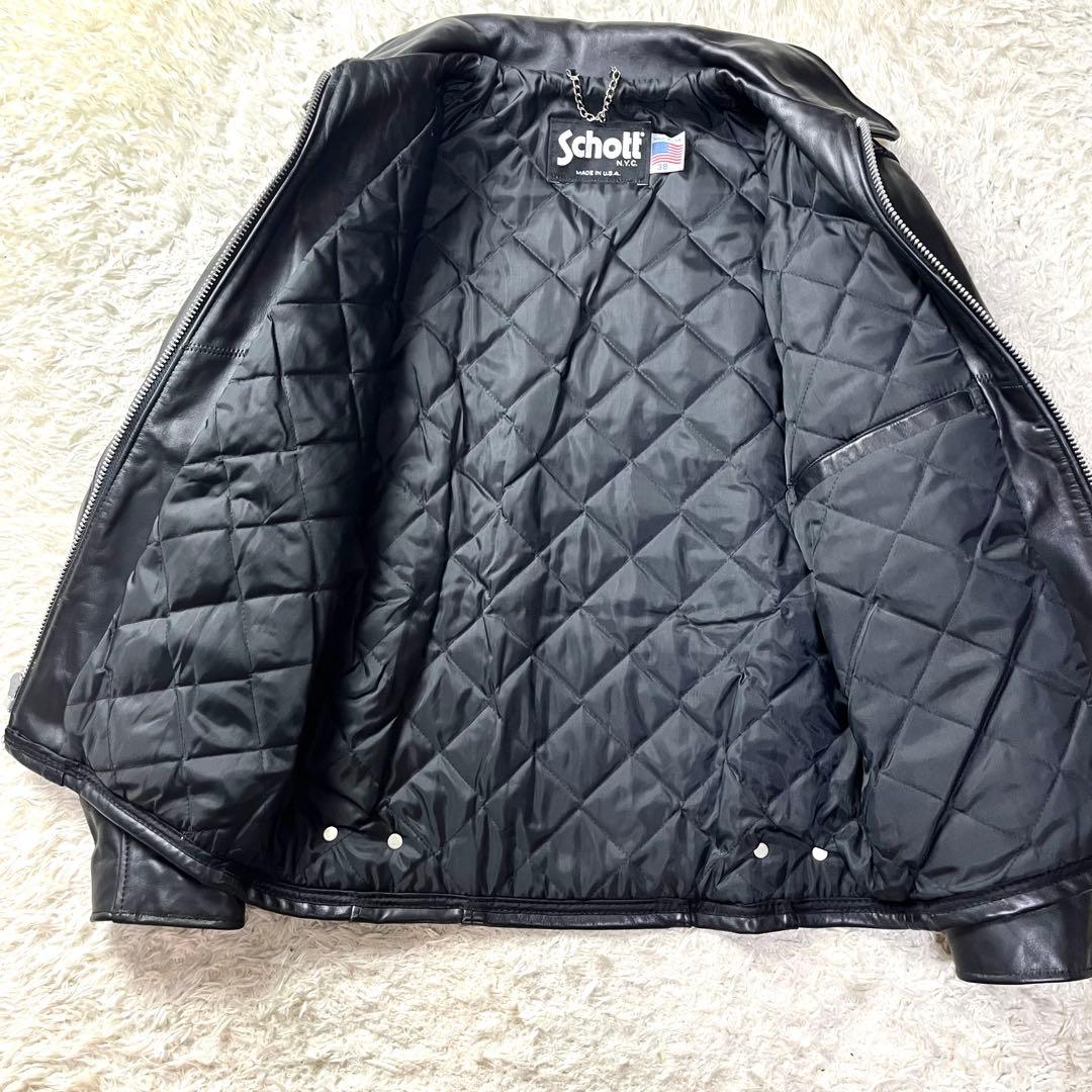 極美品/入手困難✨ショット シングルライダース レザージャケット トラッカー