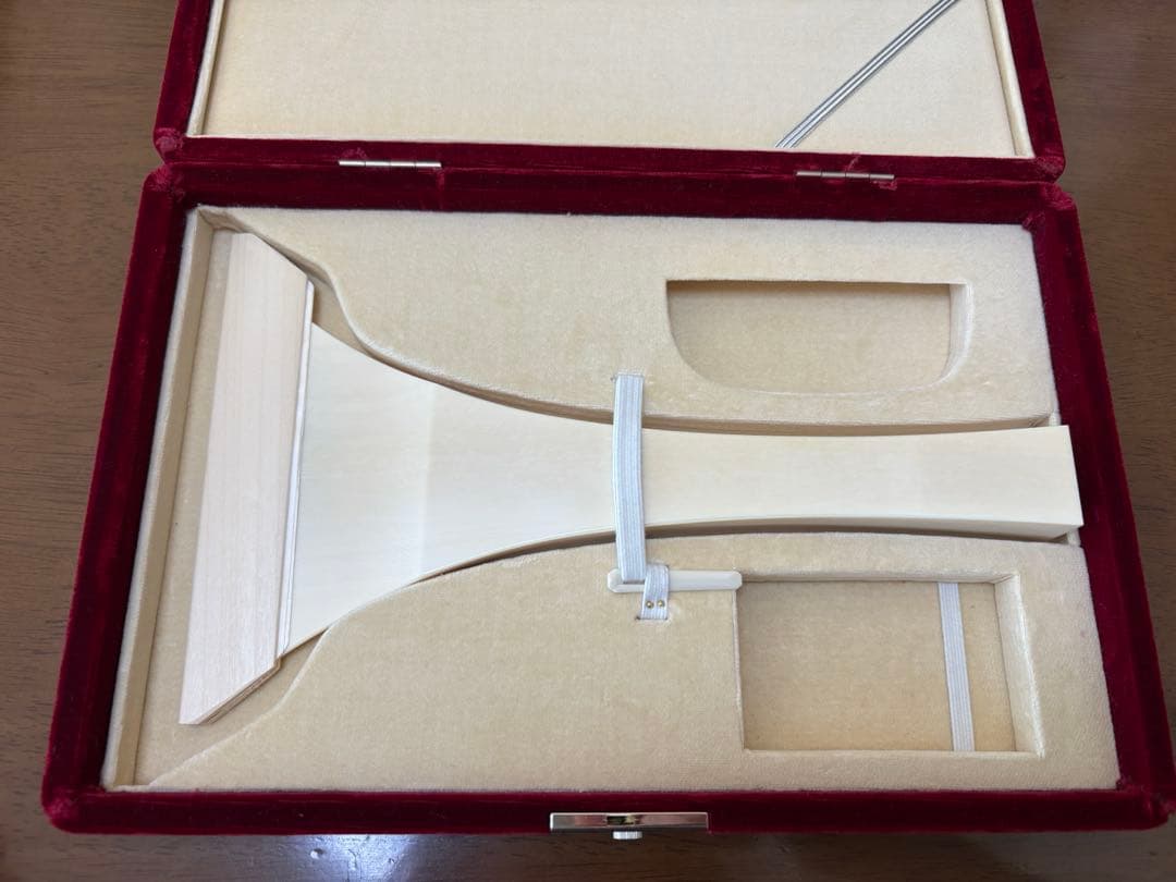 【超美品】最高級　象牙風　三味線　丸撥　定価150万