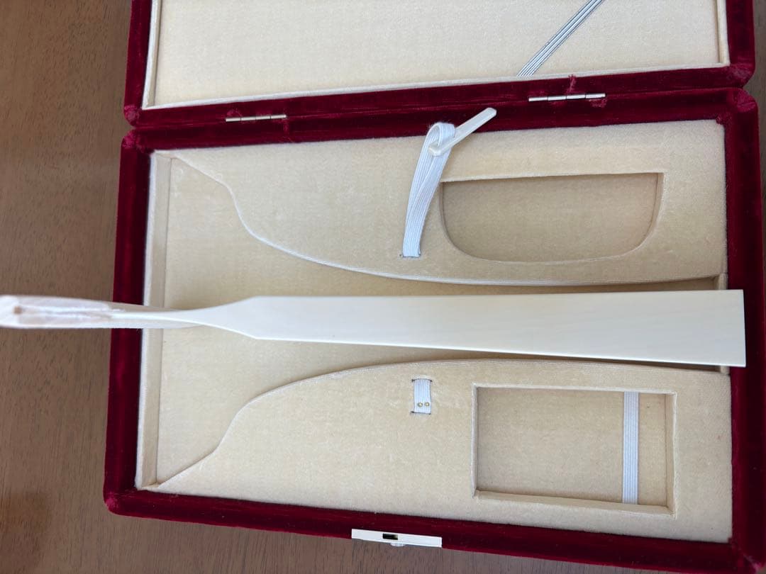 【超美品】最高級　象牙風　三味線　丸撥　定価150万