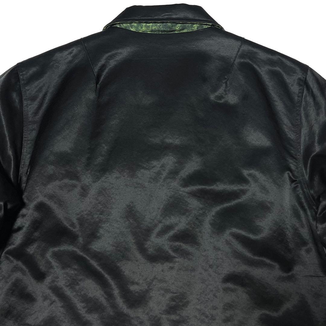 CRIMIE リバーシブルコーチジャケット レオパード サテン M