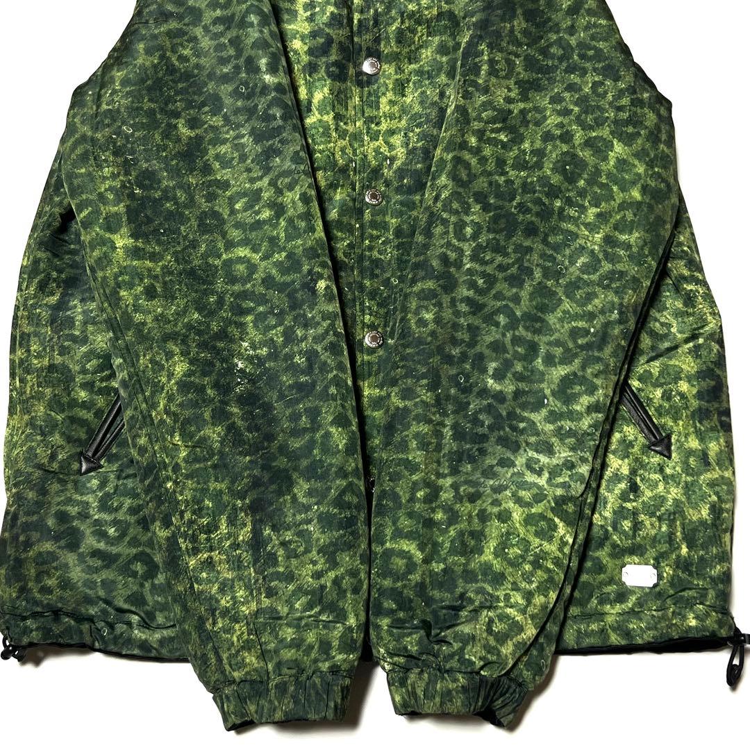 CRIMIE リバーシブルコーチジャケット レオパード サテン M