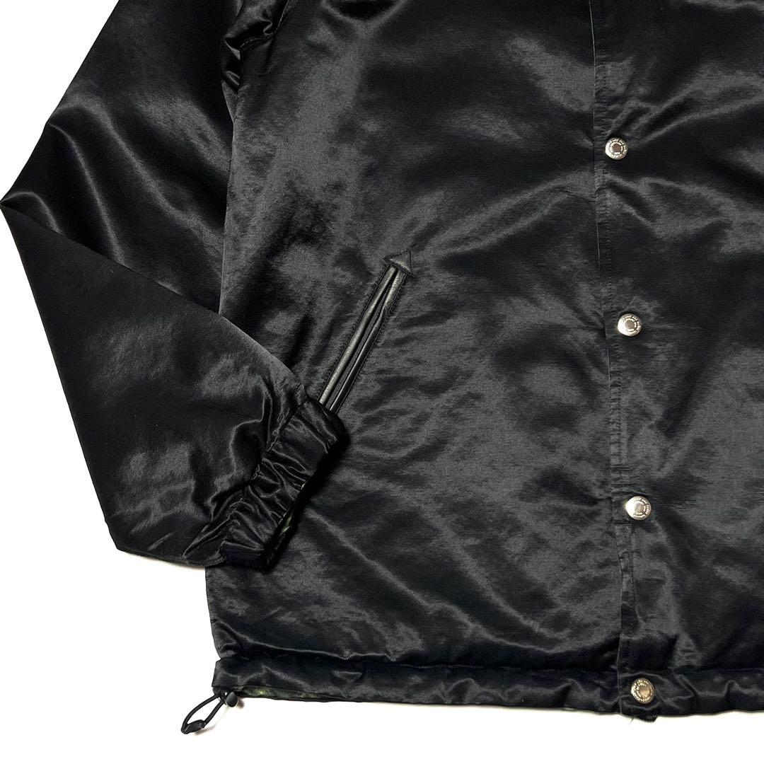 CRIMIE リバーシブルコーチジャケット レオパード サテン M