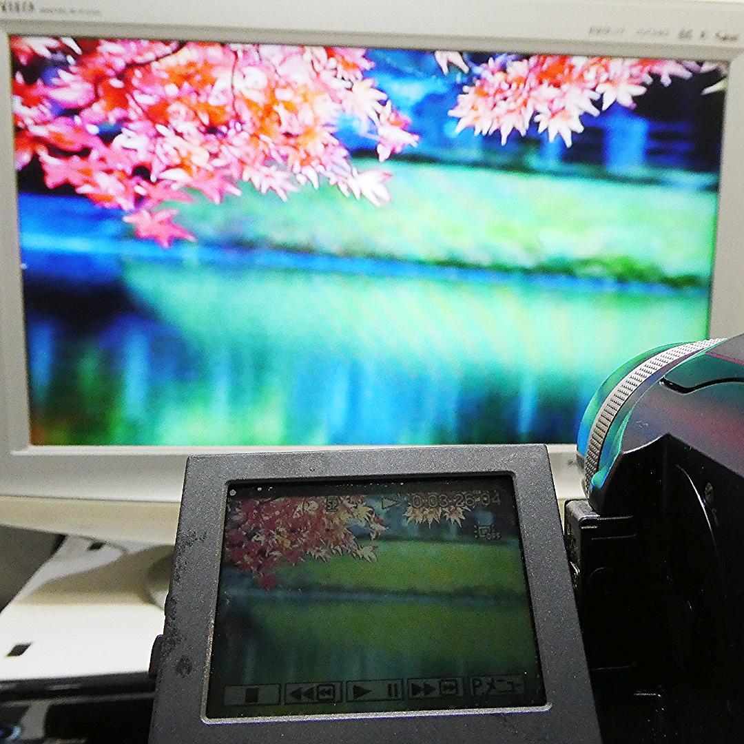 動作品 ソニーDCR-PC300 MiniDV ビデオカメラ DVDダビングに