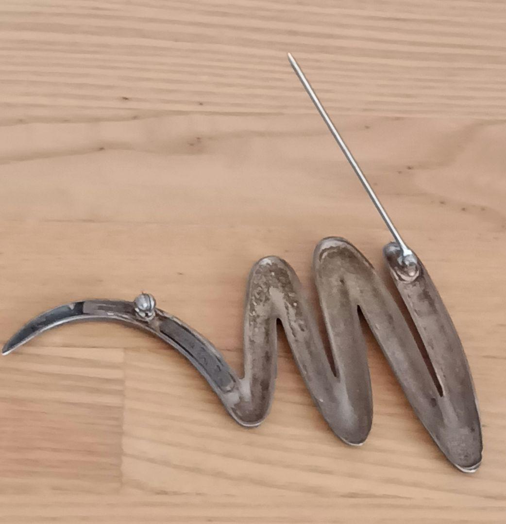 Tiffany ティファニー　ブローチ　スクリブル　シルバー