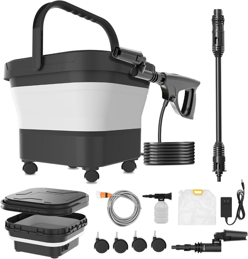 コードレス 高圧洗浄機 充電式 3.6MPa強力水圧 7段階水圧調整