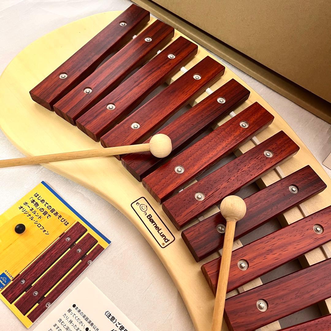 【超美品】 ボーネルンド 木琴 パレットシロフォン 木のおもちゃ 楽器 知育玩具