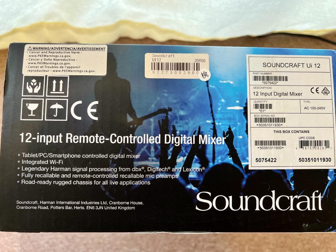 Soundcraft サウンドクラフト Ui12 デジタルミキサー