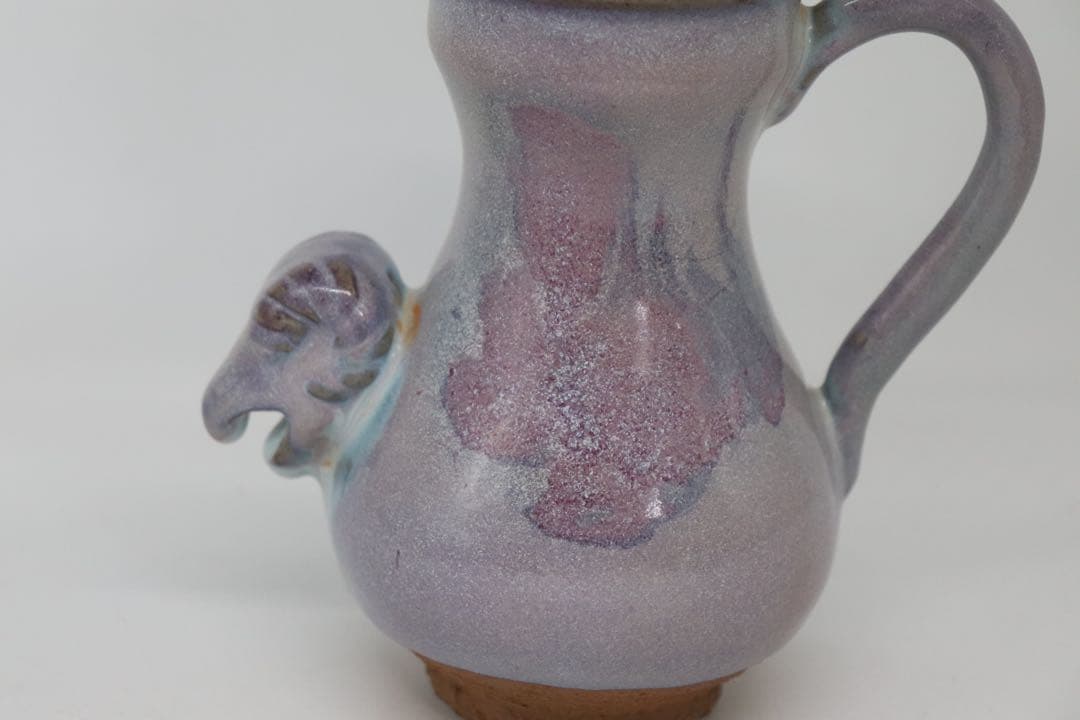 中国　羊頭水注　漢詩紋入　送料込み1007