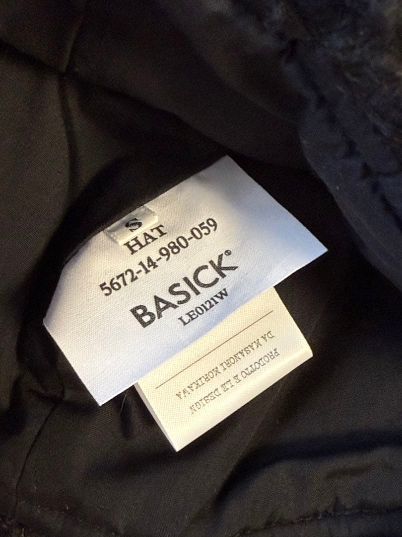 BASICKS Bear Beanie ブラック サイズS