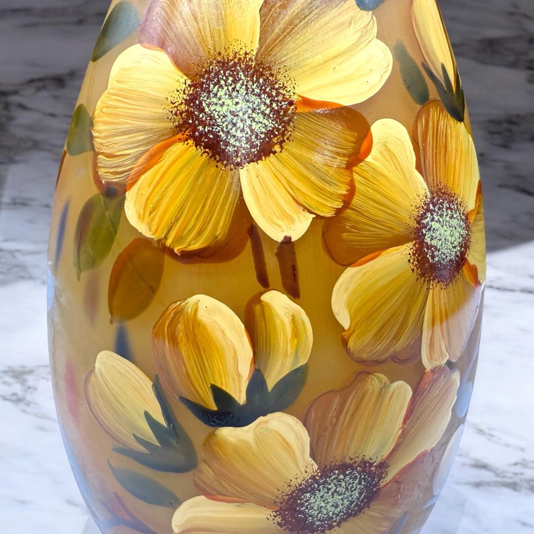 【証明書付】ドームナンシー 花瓶 高さ20cm 幅8.5cm カメオ彫り