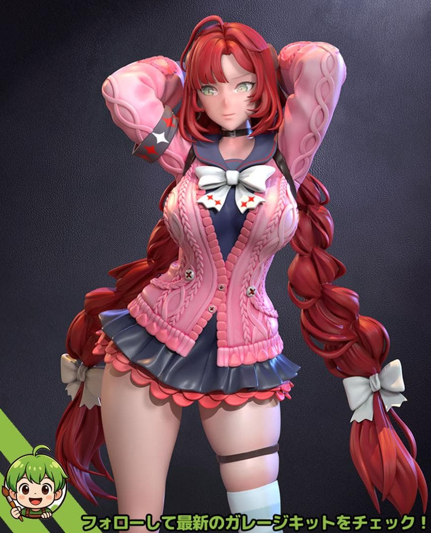 未塗装 未組立　フィギュア　ガレージキット　浮波柚葉　ゼンレスゾーンゼロ