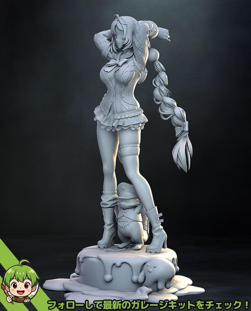 未塗装 未組立　フィギュア　ガレージキット　浮波柚葉　ゼンレスゾーンゼロ