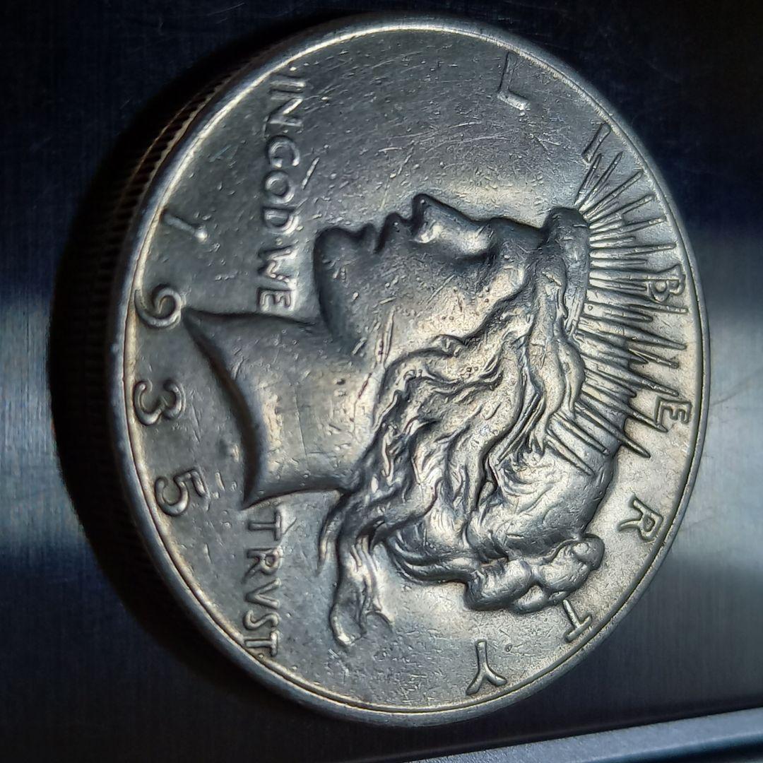 特年 銀貨 1935年 ピースダラー 1ドル アメリカンイーグル 稀少