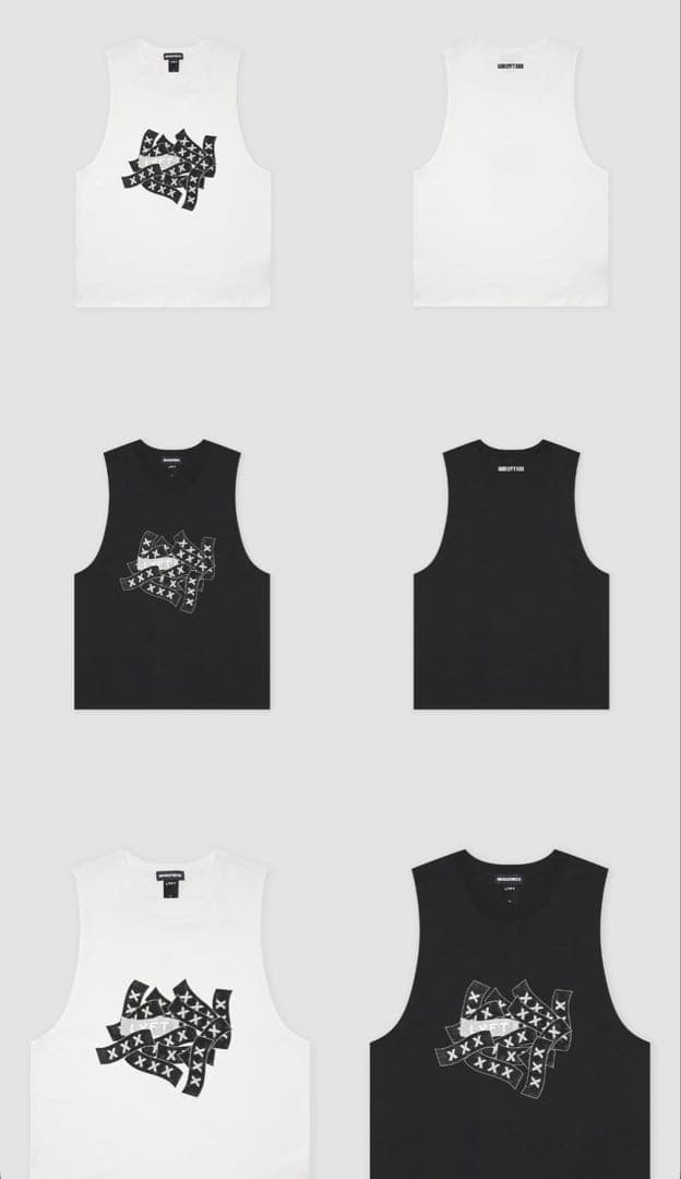 【限定品】LÝFT × XXX LIMITED タンクトップ ブラック