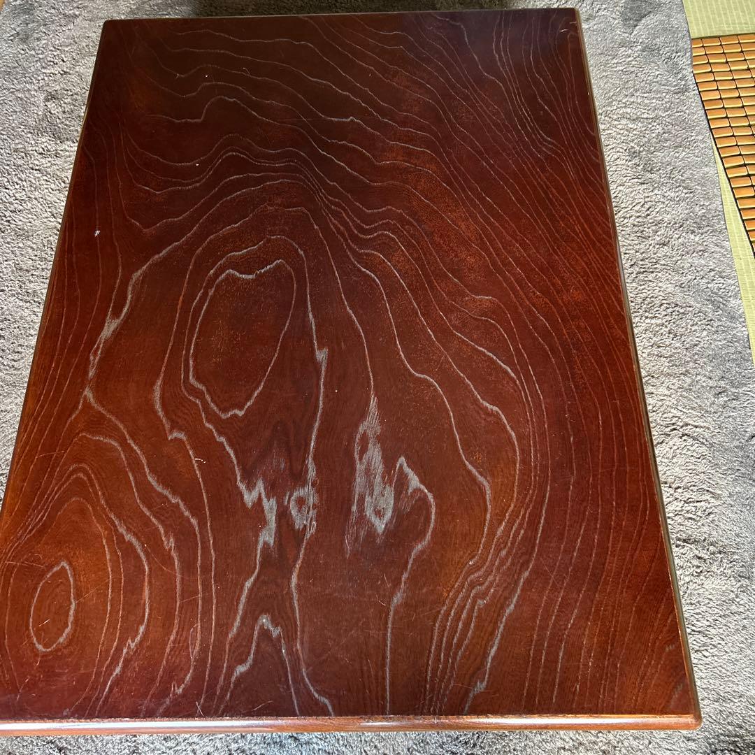 木製ダークブラウン座卓 長方形