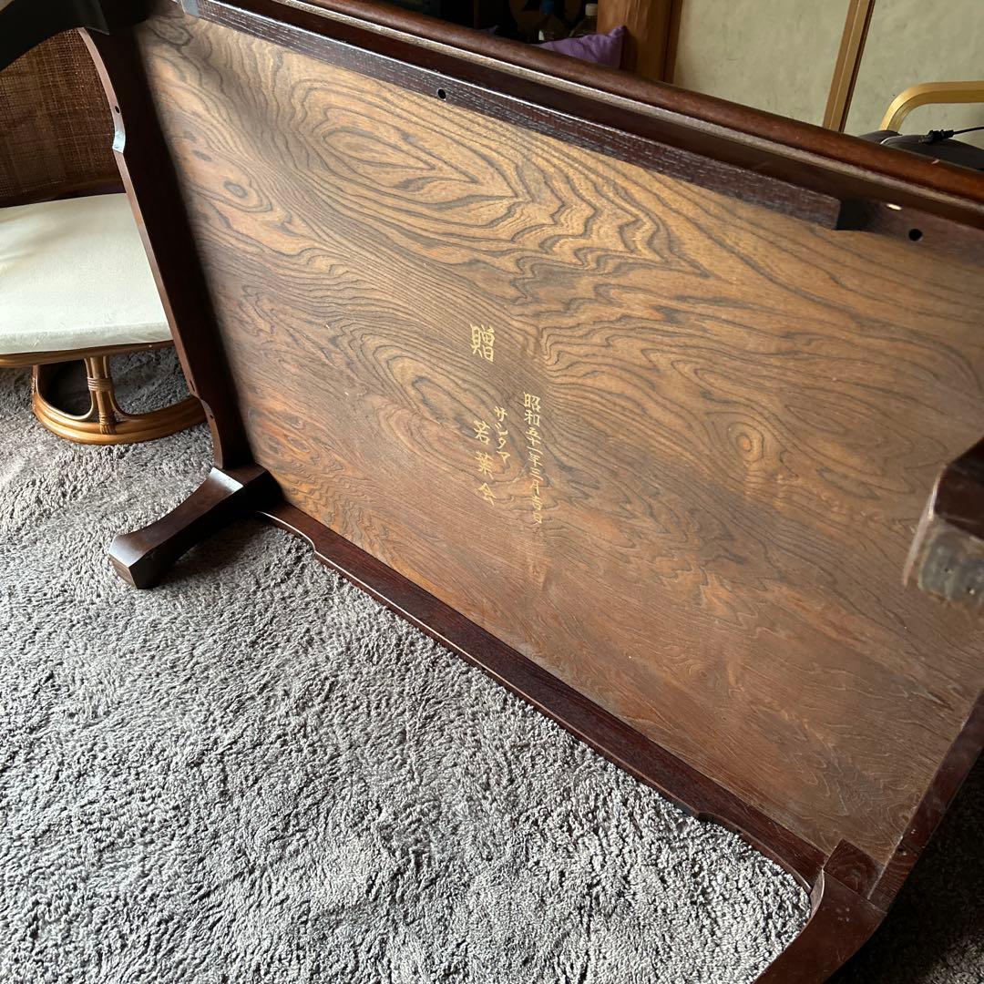 木製ダークブラウン座卓 長方形