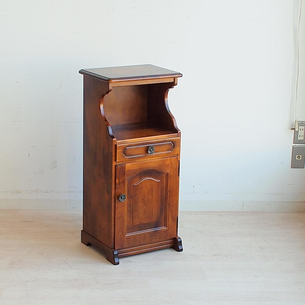 80's オールドカリモク/karimoku コロニアル 電話台 ビンテージ