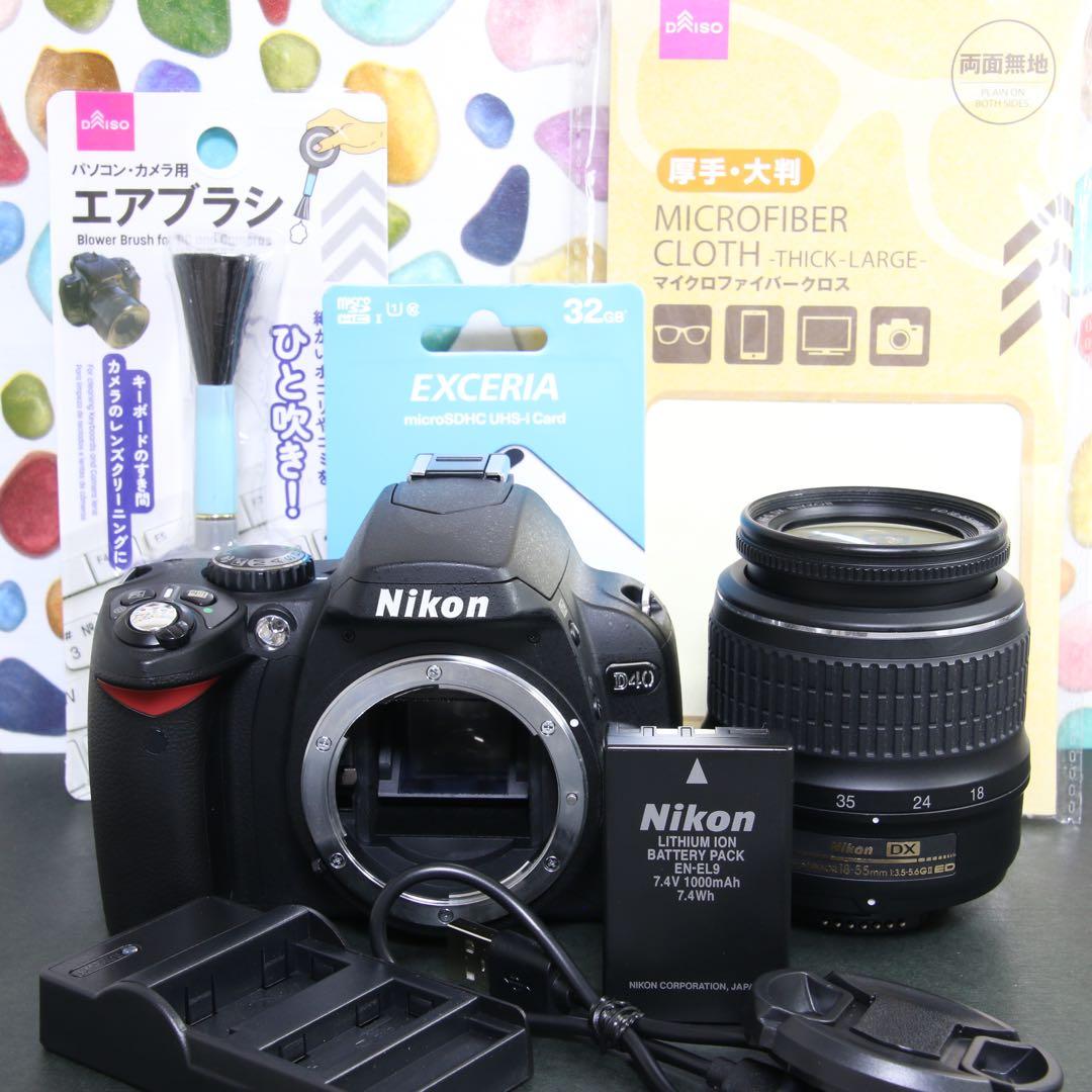 ♥︎◇Nikon D40 ◇大人気一眼レフ ◇スマホ転送 ◇美品