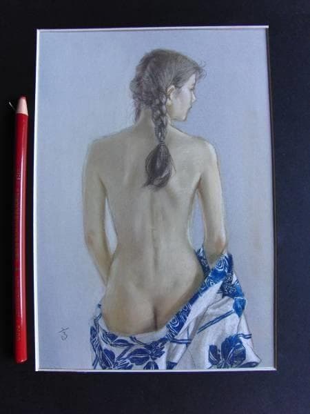 高塚省吾、希少画集より、新品額・額装付、美品