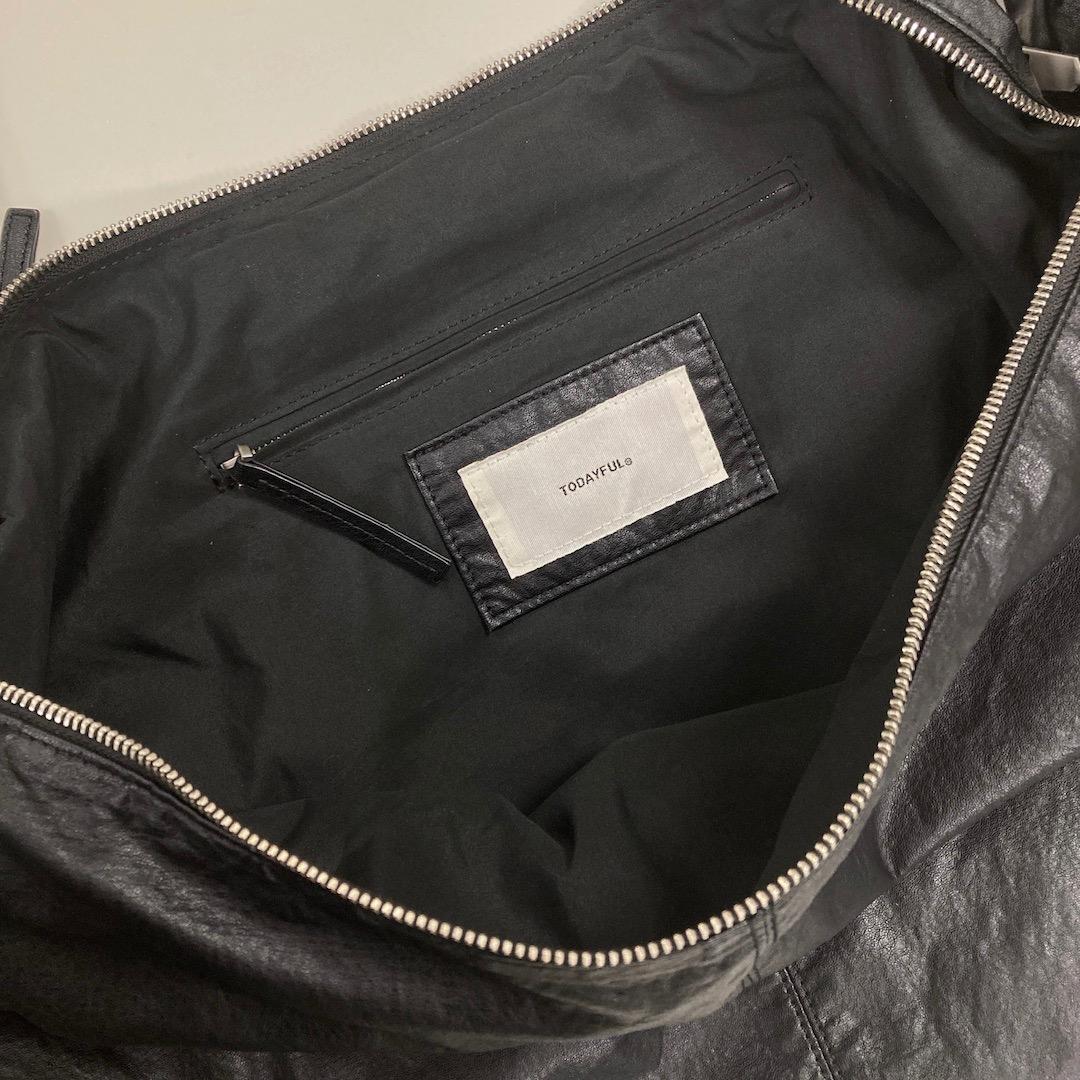 美品 TODAYFUL Ecoleather Shoulder Bag ブラック