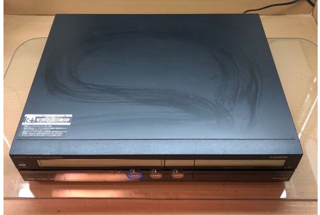 少々訳あり VHS機能付 SHARPシャープDVD レコーダーDV-ACV52