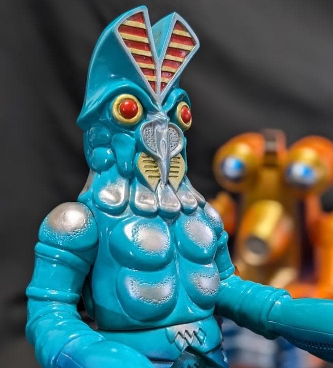 バルタン星人Jr.＆ビルガモ（やまなや怪獣郷）ソフビフィギュア２体セット