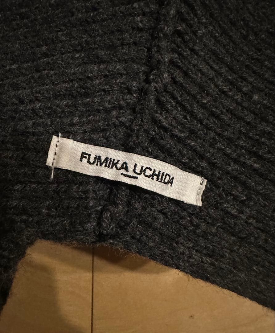フミカウチダ fumika uchida オフショルダーニット マフラー