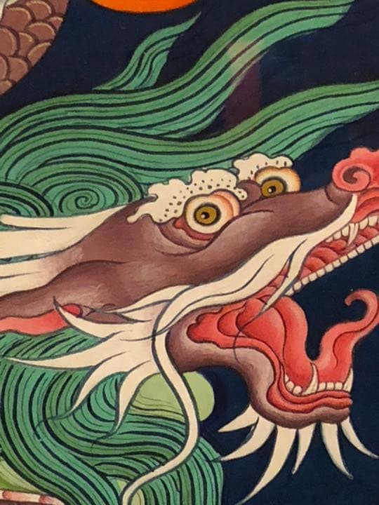 チベットタンカ　龍