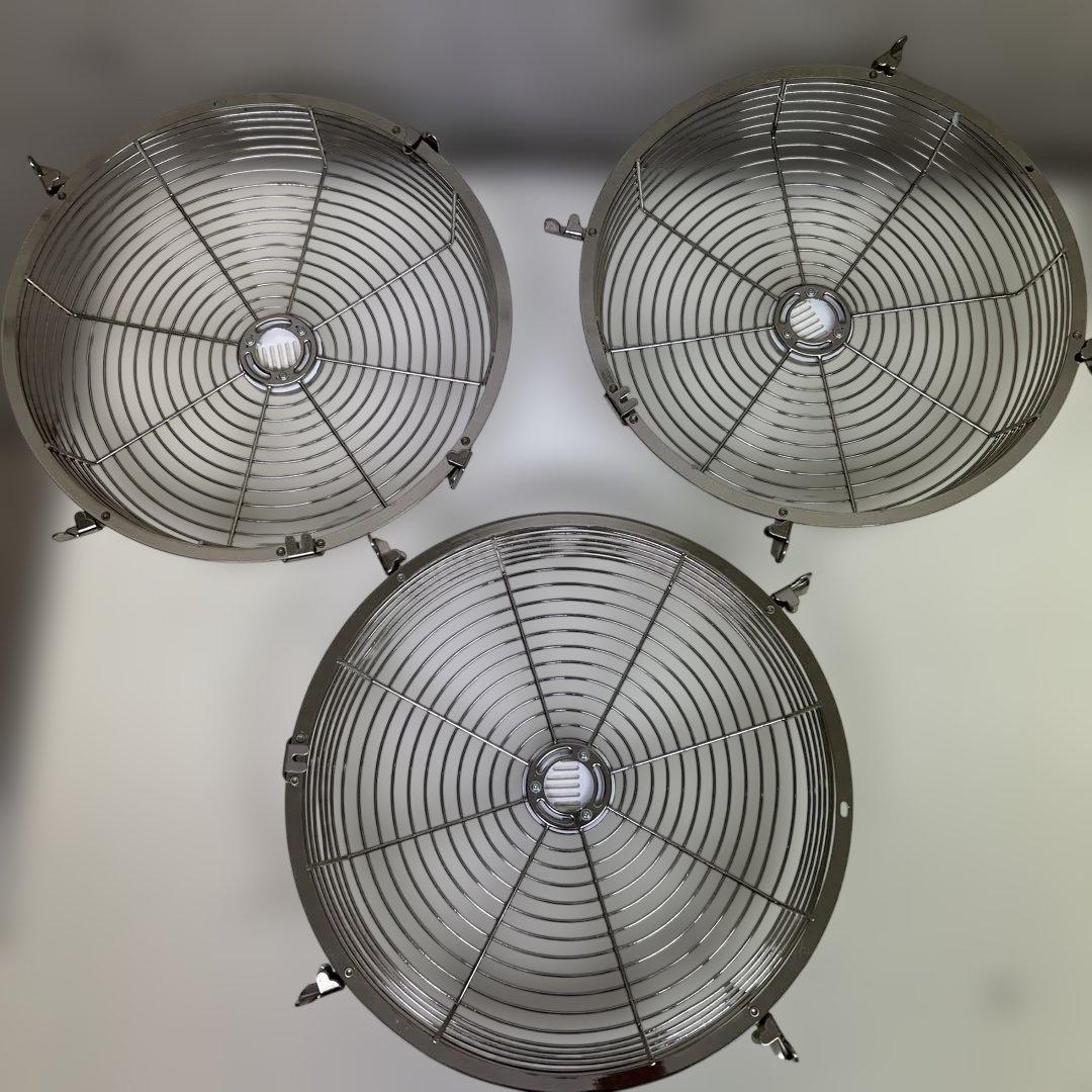 清掃済み　リモコン付き　ドウシシヤ　メタル扇風機　MBM-2381 3連