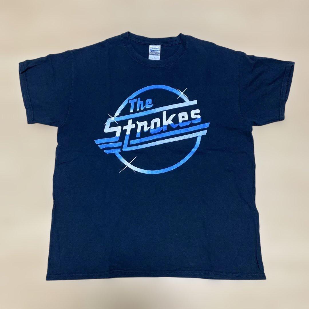 The Strokes ロゴ Tシャツ ネイビー