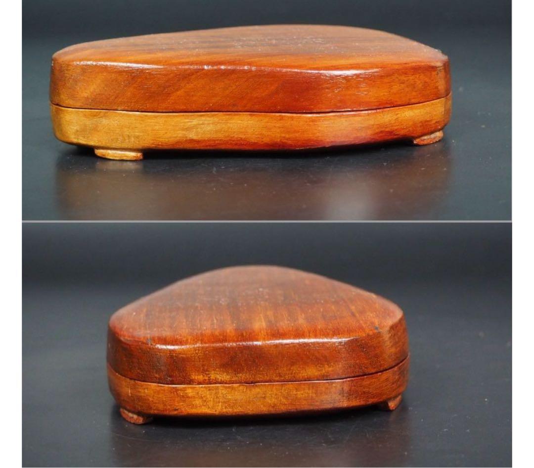 送料無料　時代物　瓢箪彫端渓硯　書道具