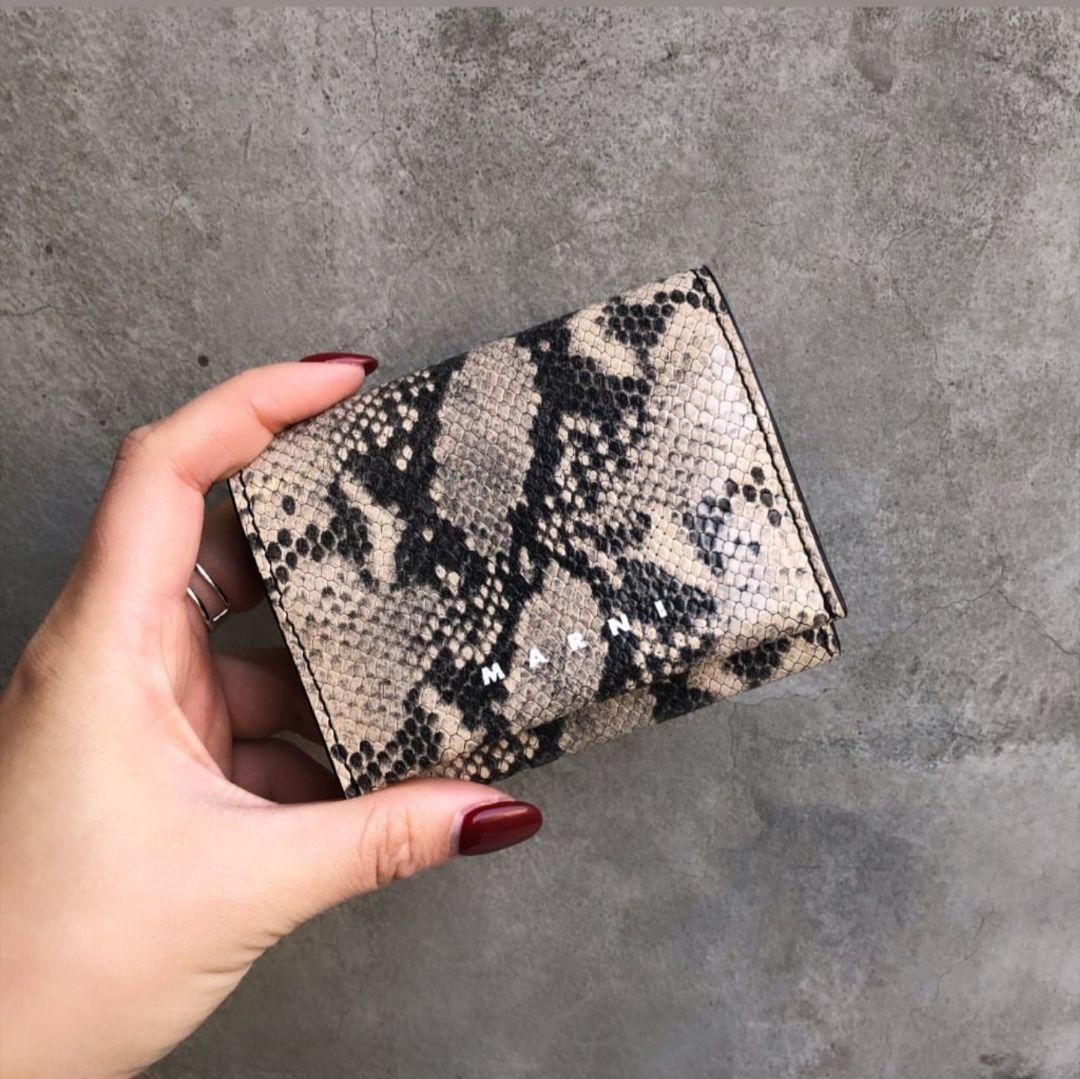 超美品☆MARNI☆小銭入れ☆ミニ財布☆マルニ☆パイソン