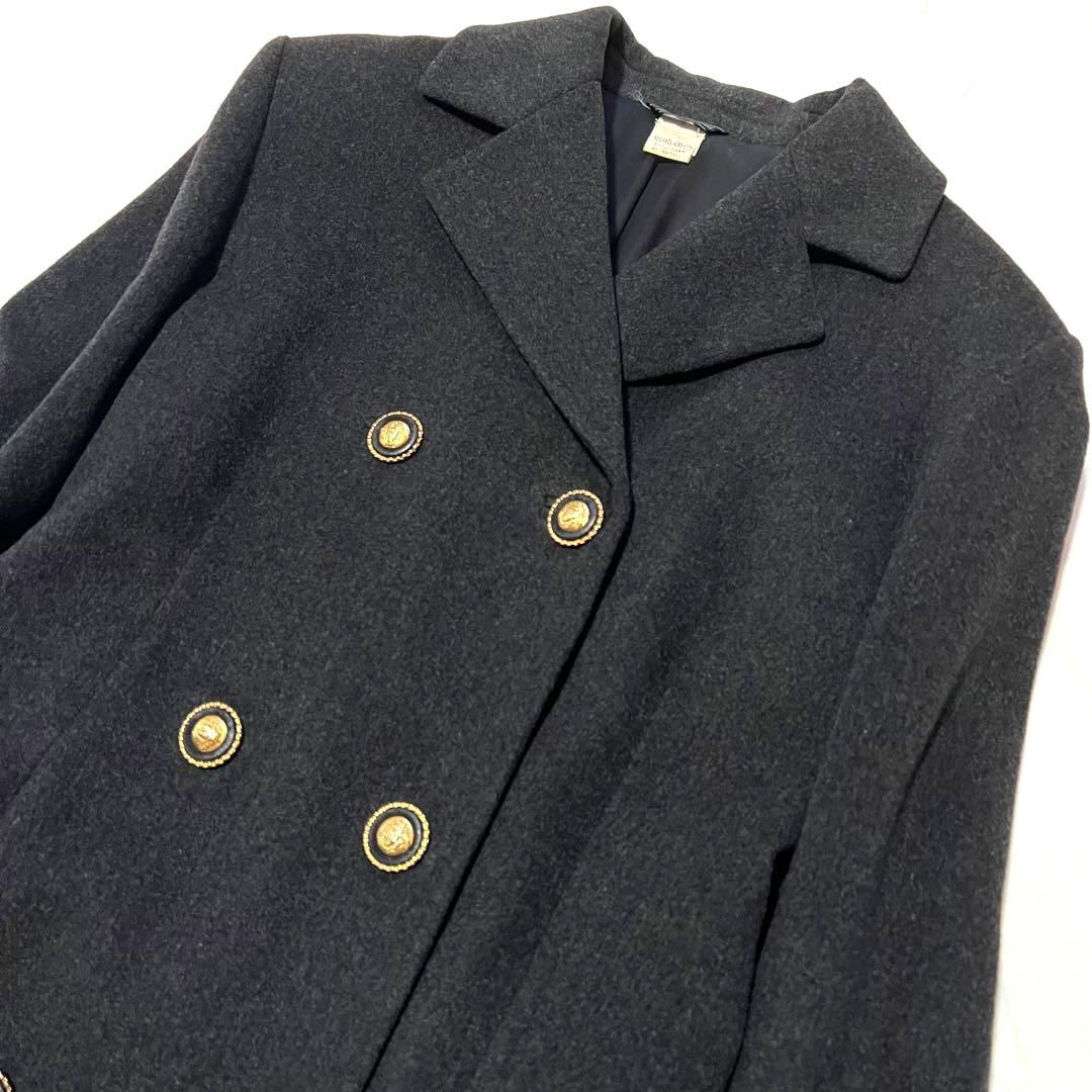 ✨極美品✨ヴェルサーチ チェスターコート メデューサボタン カシミヤ混 40
