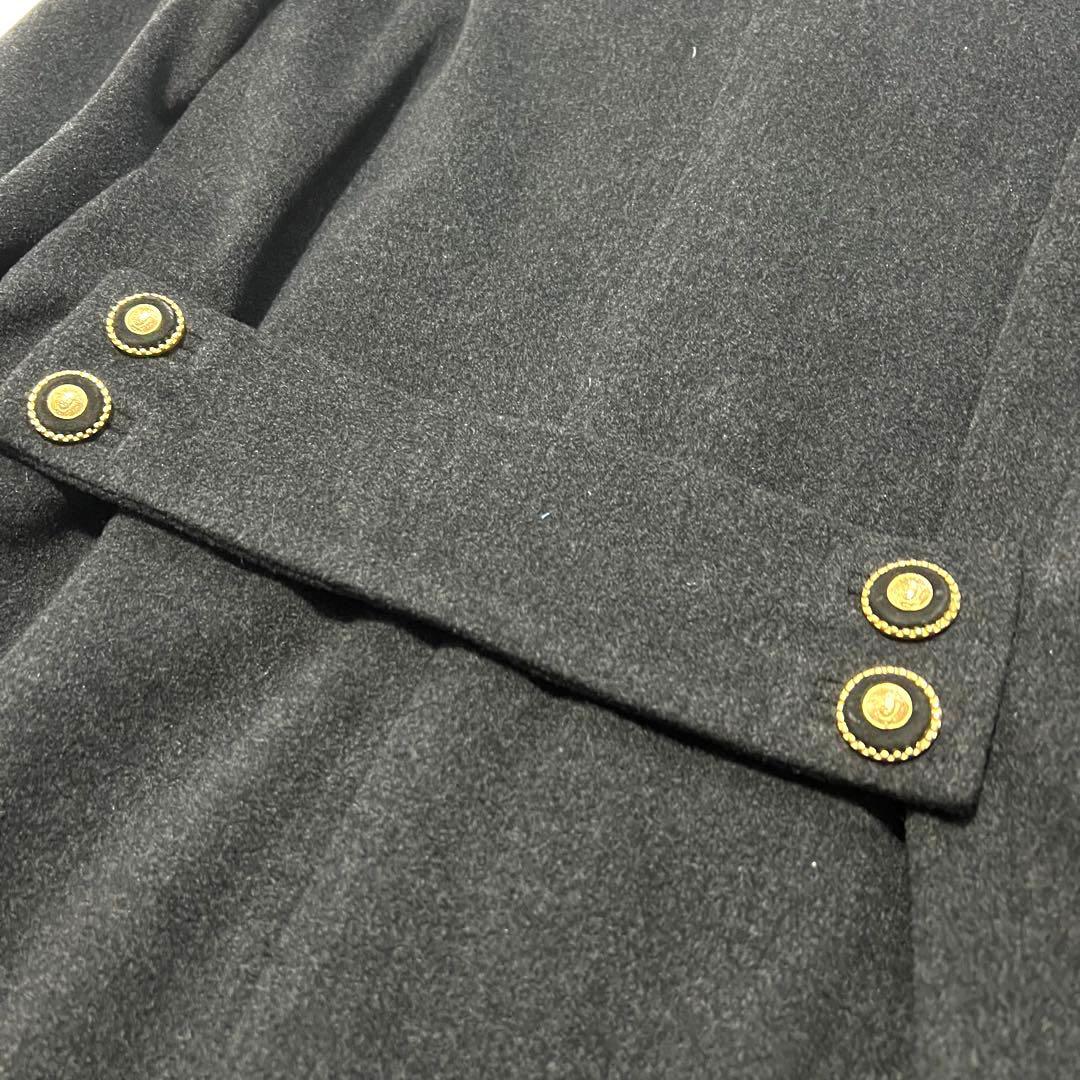 ✨極美品✨ヴェルサーチ チェスターコート メデューサボタン カシミヤ混 40
