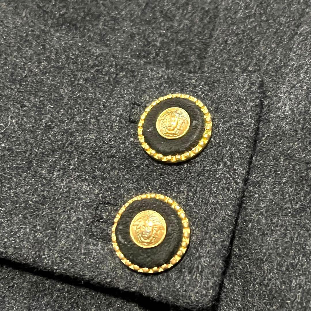 ✨極美品✨ヴェルサーチ チェスターコート メデューサボタン カシミヤ混 40