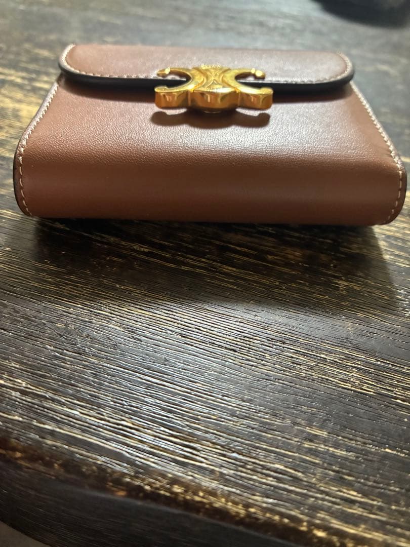 スモール フラップウォレット トリオンフ / シャイニーカーフスキン