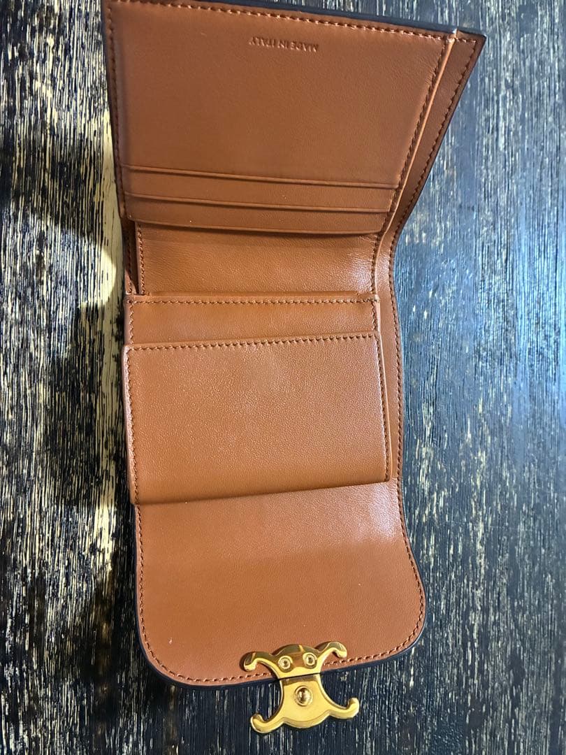 スモール フラップウォレット トリオンフ / シャイニーカーフスキン