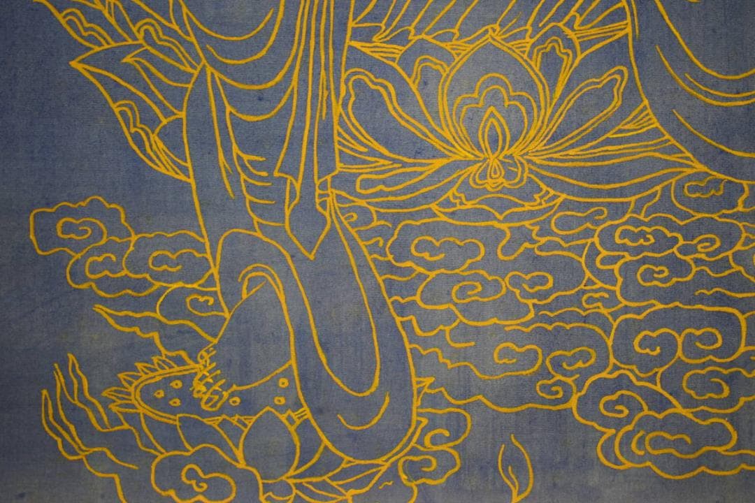 不詳/作者不明/観音像図/布袋屋掛軸HI-468