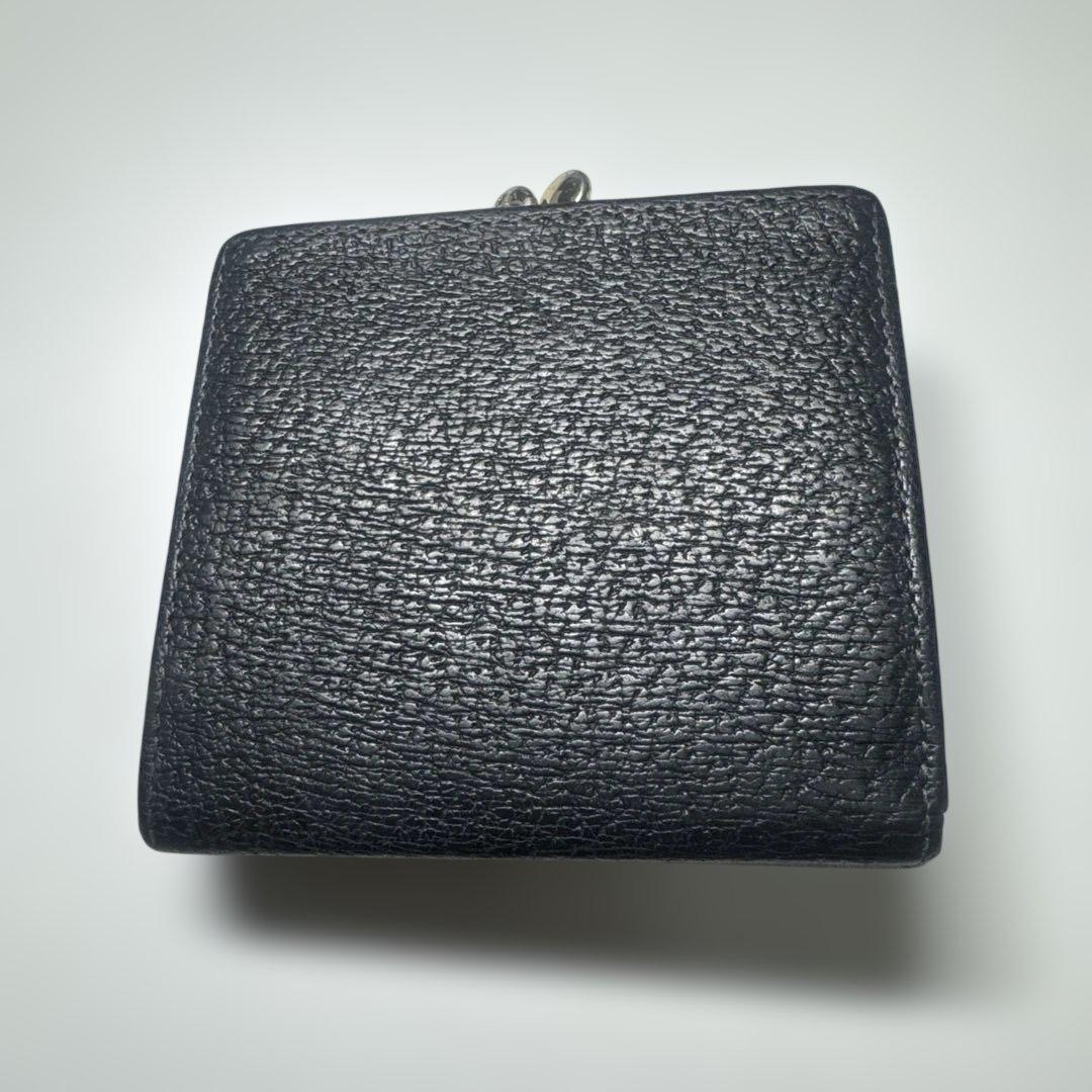 Vivienne Westwood 二つ折り財布 黒 がま口 箱付き