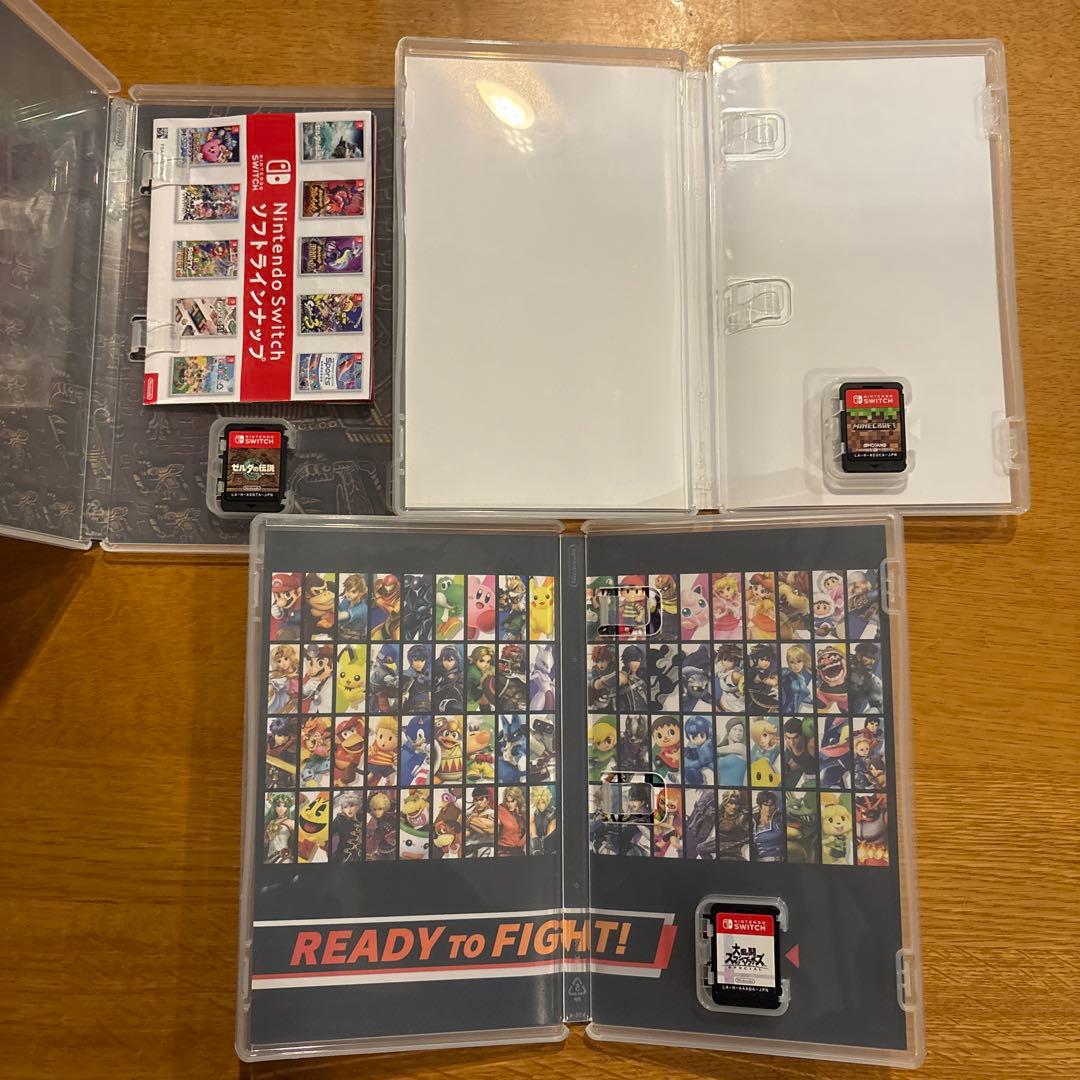 人気ゲームセット：ゼルダ、マインクラフト、スマブラ