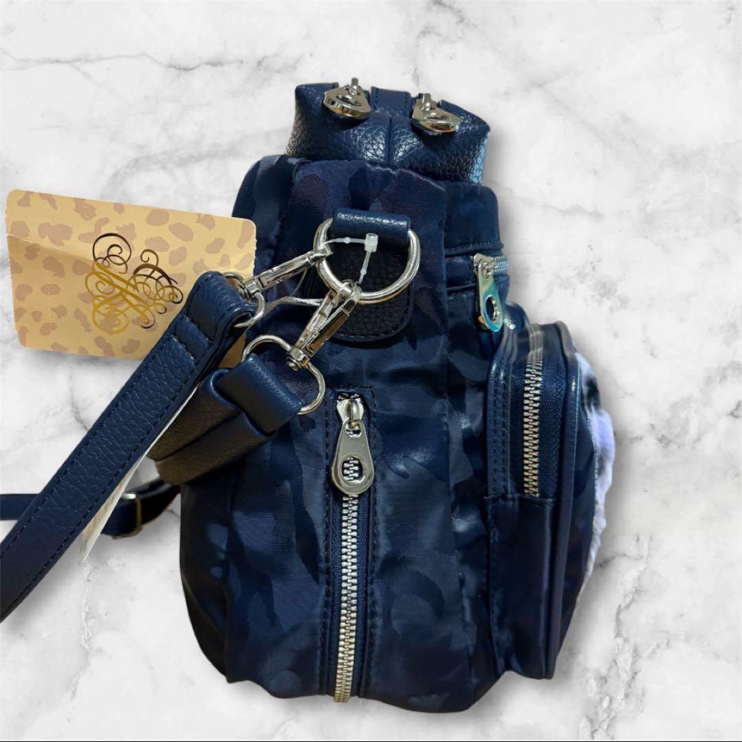 シ*☆様 1/4迄　新品伊太利屋　レディース　3wayバッグ　ネイビー　定価27