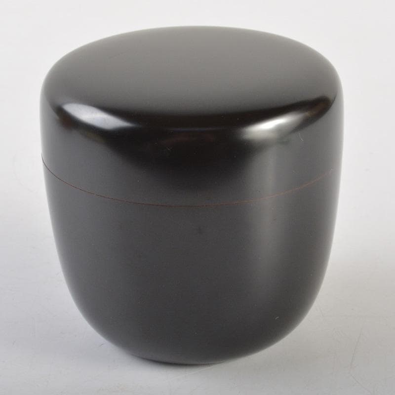 茶道具　廣鳳作　真塗　黒漆　大棗　共箱　V　6658