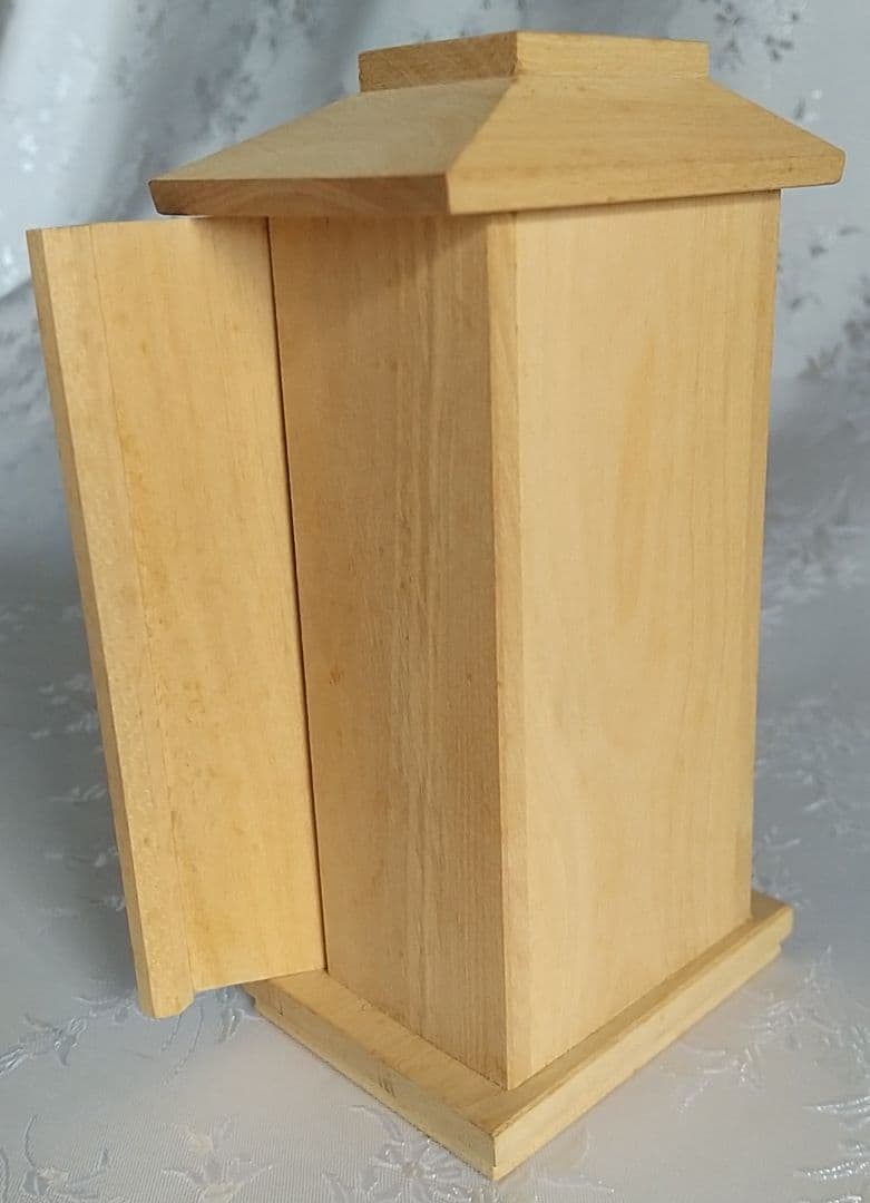 地蔵菩薩立像【極小】#400 厨子入り 木彫 仏像