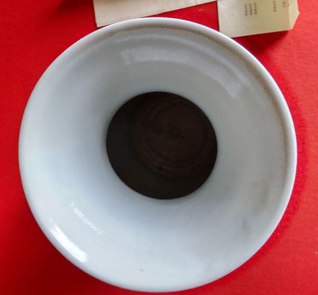 九谷焼作家池島保雄作　青白瓷七宝文彫花入　桐共箱、陶歴付き　置物　新築祝い