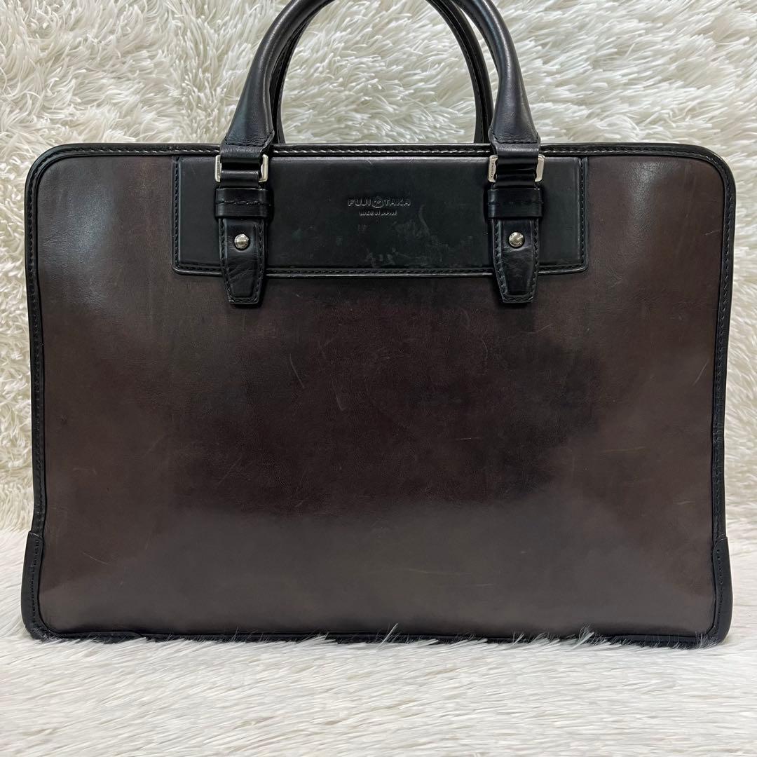 フジタカ レザー ビジネスバッグ メンズ ブリーフケース 百貨店取り扱い商品