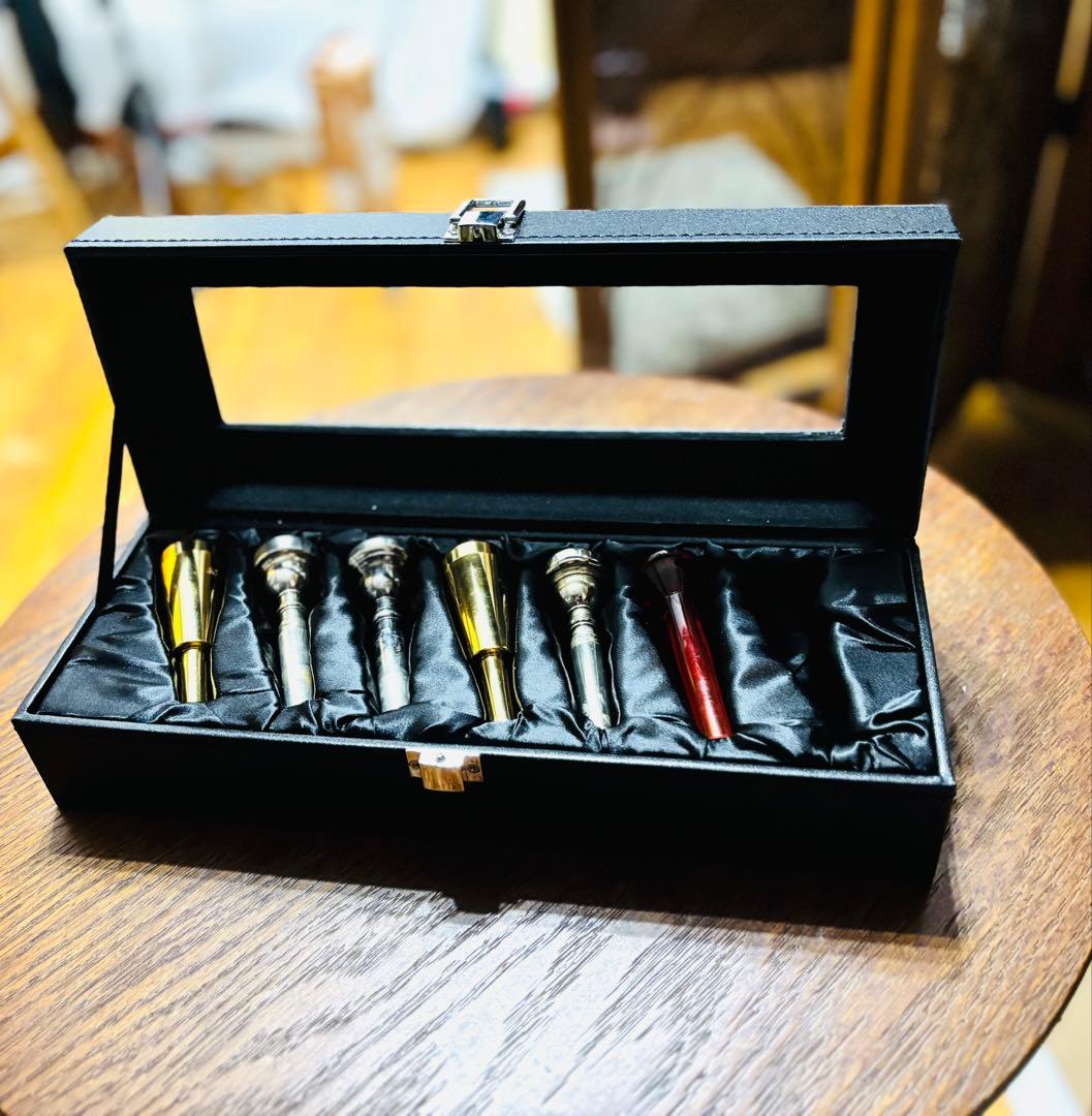 【新品】トランペットorホルンマウスピース収納ボックスケース（保管用）