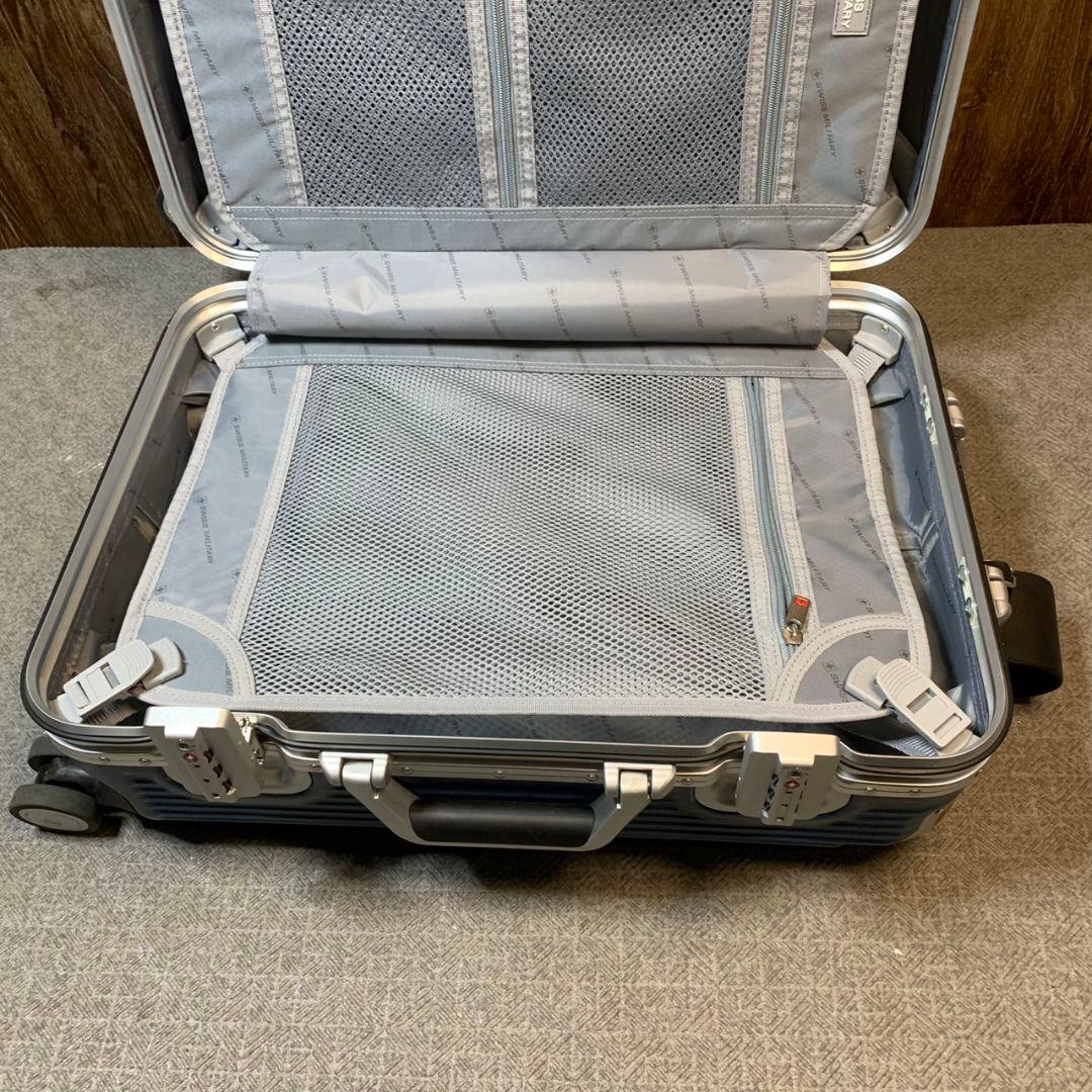 J456 スイスミリタリー スーツケース 38.5L ブルー 青