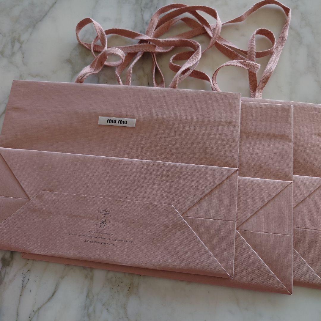 ミュウミュウショッパー計13枚　ミュウミュウリボン10本　ワンピース　紙袋