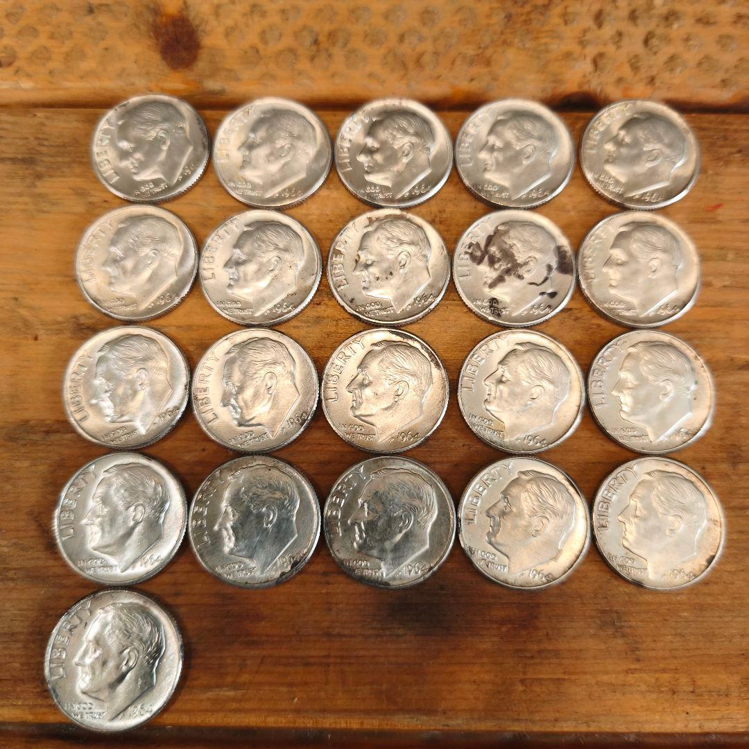 ルーズベルトダイム　２１枚セット