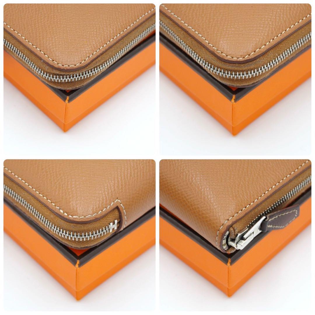 エルメス アザップ コンパクト ゴールド ブラウン ケース ヴォーエプソン